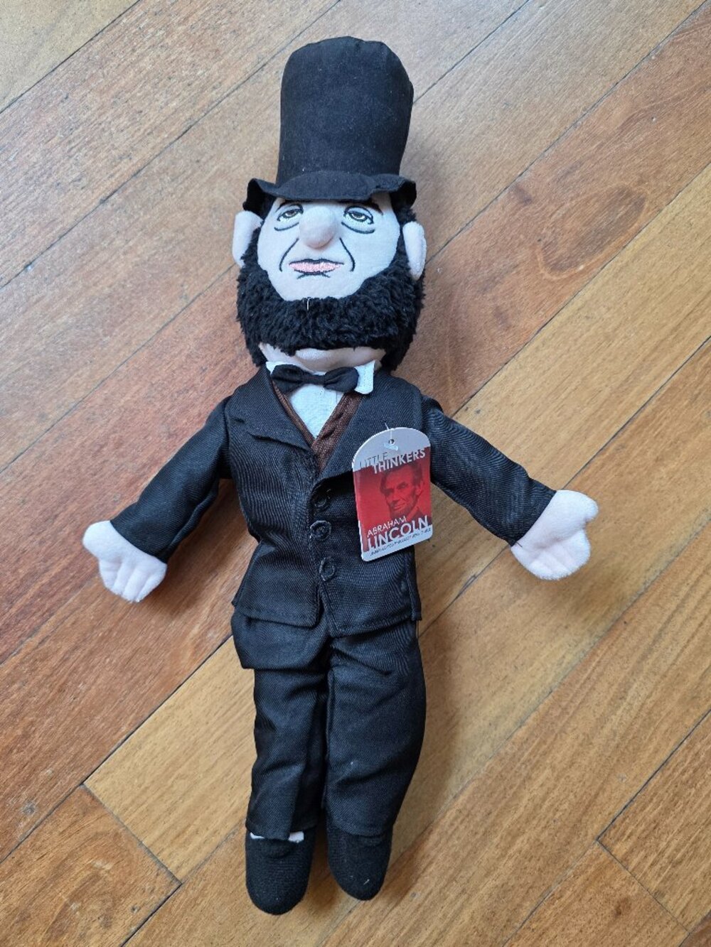 NWT Abraham Lincoln Little Thinker - 12" Soft Stuffed Plush Doll